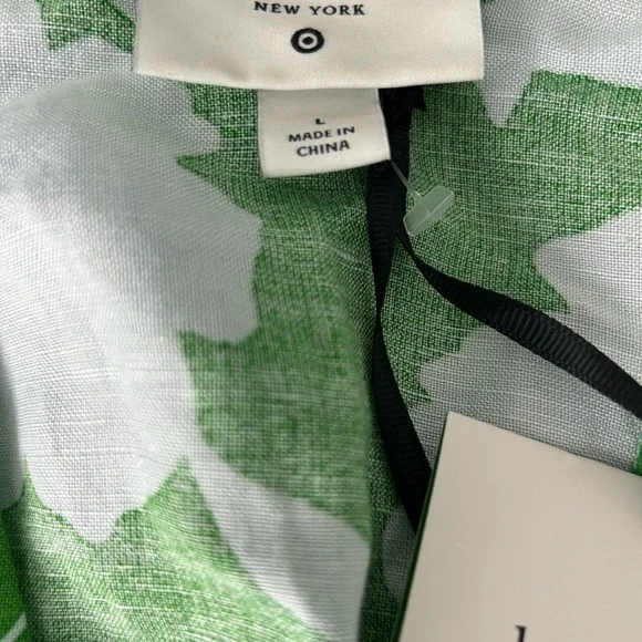 kate spade Green and Light Blue Floral Long Sleeve Midi Dress - Picture 6 of 9